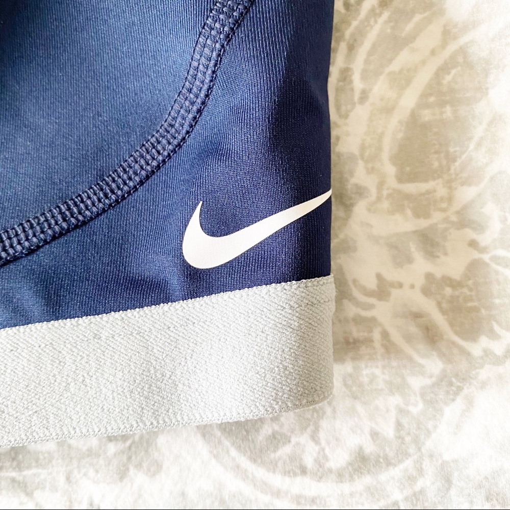 NIKE Sports Bra Navy Blue Gray XL NEW - Picture 3 of 7